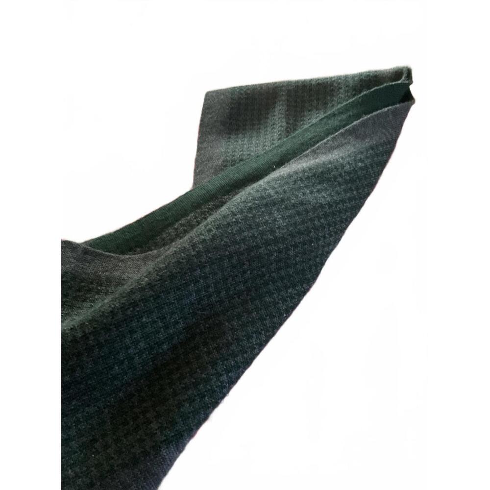 Calvin Klein Gray Green Patterned Wool Blend Scarf - image 5